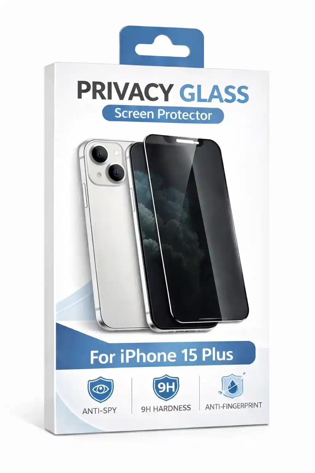  Privacy Glass for iPhone 15 Plus