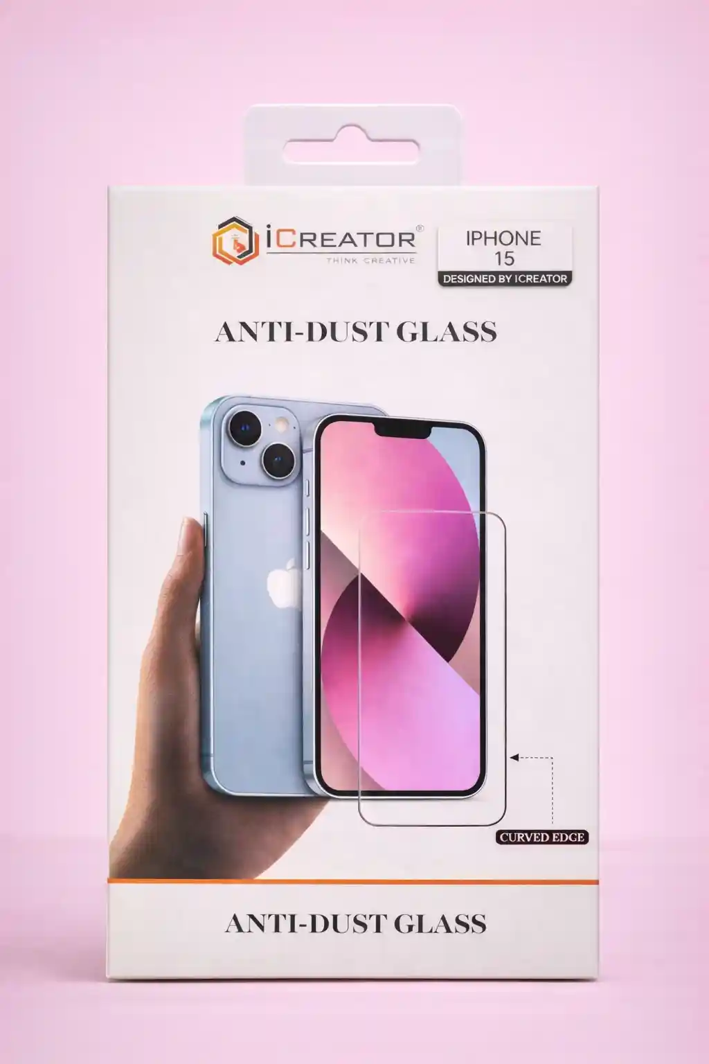   iCreator Anti Dust Glass For iPhone 15 
