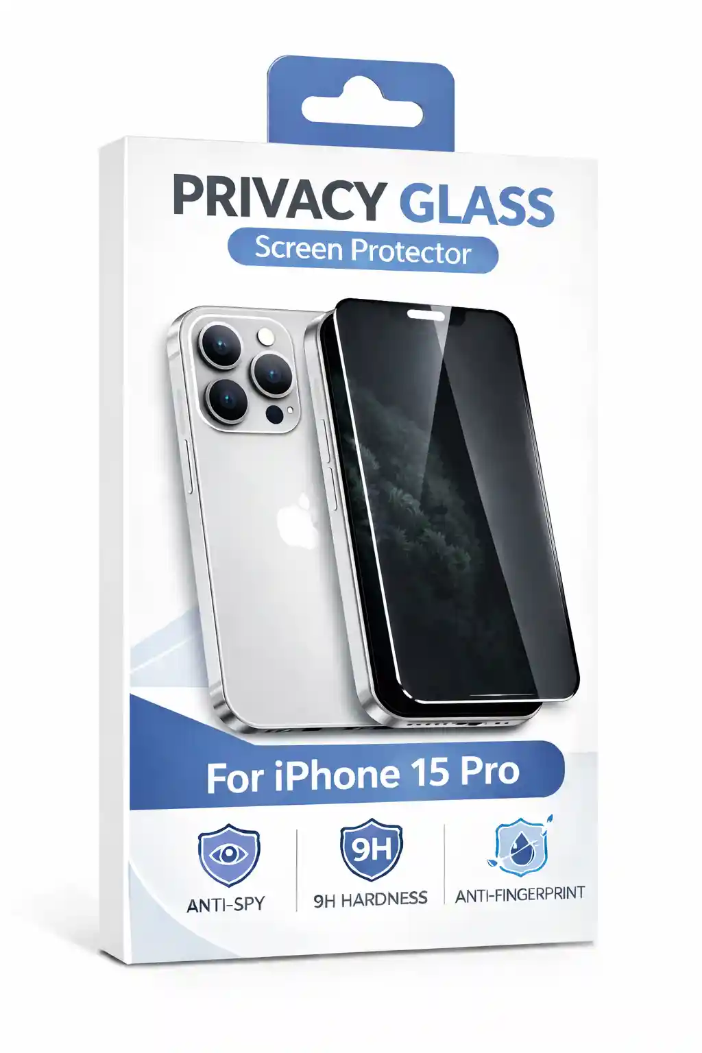  Privacy Glass for iPhone 15 Pro