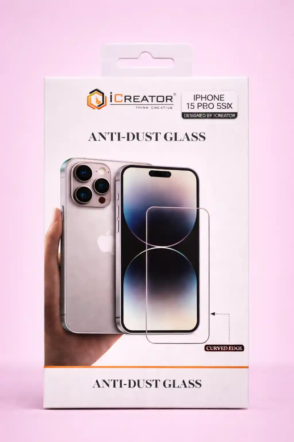   iCreator Anti Dust Glass For iphone 15 Pro Max